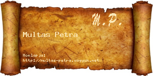 Multas Petra névjegykártya